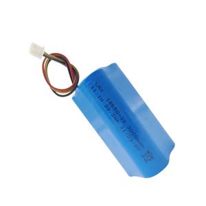 แบตเตอรี่ลิเธียมไอออนรูปสามเหลี่ยม 18650 3S 11.1V 3000mAh 12V 3S1P พร้อมแผงวงจรป้องกัน/NTC และขั้วต่อ JST XHR-3P - Product Image 2