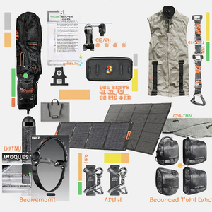 Chargeur Solaire Pliable Monocristallin HPBC 300W 400W 500W 40V Portable <span class=keywords><strong>Ecoflow</strong></span> pour Station d'Énergie Kit Batterie de Voyage - Product Image 3