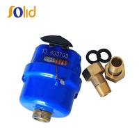Compteur d'eau intelligent de type volumétrique à piston rotatif de couleur bleue DN20 Classe C/ R160/ R200