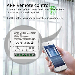 Controlador Inteligente de Cortinas Wi-Fi Eléctrico Compatible con Alexa/Google/Yandex Smart Life AC 100-240V para <span class=keywords><strong>Persianas</strong></span>, Cortinas Enrollables, Hogar, Hotel, <span class=keywords><strong>Persianas</strong></span> de Bambú - Product Image 5