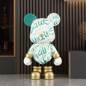 Estatua de Oso Gigante de Resina Abstracta de Alta Calidad, Oso Espacial de Fibra de Vidrio, Artesanías para Decoración del Hogar, Escultura Artística - Product Image 1