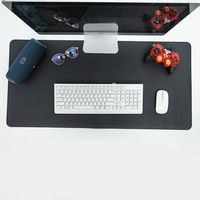Tapis de souris de jeu en cuir PU imperméable avec logo personnalisé 2026, grand tapis de bureau pour ordinateur, tapis d'écriture
