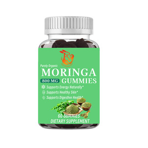 Suplemento para el Cuidado de la Salud, para una Digestión Saludable, Promueve la Salud de las Articulaciones, Gomitas de Moringa con Suplemento Herbal de Moringa - Product Image 1