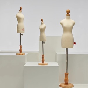 Maniquí de Costura de Espuma para Diseño de Vestidos de Novia, Mini Maniquí de Medio Cuerpo para Sastre y Modista - Product Image 3