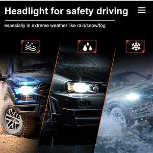 YUFING Vente Chaude 72W 9005 HB3 9004 Led Phare Ampoule 6500lm 4500K Jaune Lumière Tête Éclairage pour Renault <span class=keywords><strong>Duster</strong></span> Camion - Product Image 6