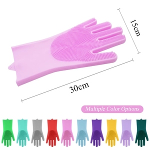 Gant de toilettage pour animaux de compagnie, éponge de nettoyage en silicone pour le bain des chiens, élimination des poils - Product Image 3