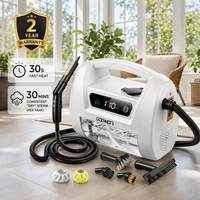 Interface graphique LED à contrôle PWM basé sur algorithme précis, 1800W haute pression, 1,6L, nettoyeur portable humide et sec pour l'entretien des voitures et des meubles