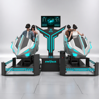 Simulateur de vol VR 9D pour parc d'attractions commercial intérieur, machine de jeu VR en métal pour centre commercial, pour gagner de l'argent