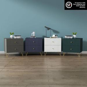 Mini table de <span class=keywords><strong>chevet</strong></span> moderne simple en acier inoxydable Armoire de rangement de luxe accessible pour petite chambre à coucher Ins scandinaves populaires - Product Image 6