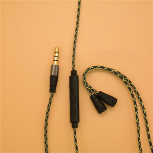 สายหูฟัง Sennheiser ขนาด3.5มม. พร้อมไมโครโฟนและการควบคุมระดับเสียงเพื่อการเปลี่ยน IE8 IE8I IE80 - Product Image 3