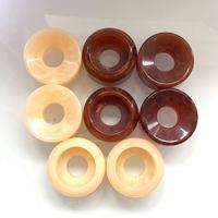 Vente en gros de pierres d'agate rondes colorées de luxe de 50 mm, 38 mm, 35 mm en résine pour bouchon de flacon de parfum à visser