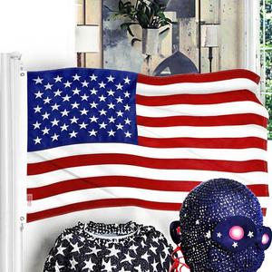 Bandera Americana Rosa para Colgar en la Pared, Poliéster, 3x5 Pies, Colores Vibrantes, Duradera, Ecológica, Antiarrugas, Impresión Digital, Portátil - Product Image 3