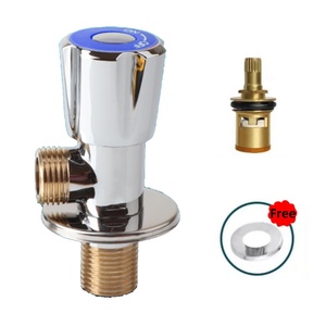 Hot and Cold <b>Ball</b> Valve for Kitchen, Bathroom and Pipeline, 1/2" Brass Angle Stop Valve, 1/4 Turn Shut Off Valve - Product Image 4