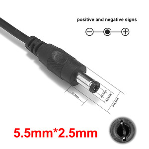 Câble d'extension d'alimentation CC 5,5 mm 2,5 mm 5 V 12 V 24 V 0,5 m/1,5 m/3 m avec connecteur <span class=keywords><strong>jack</strong></span>, fils en cuivre, pour appareils électroménagers, indice de protection IP20, alimentation CA - Product Image 3