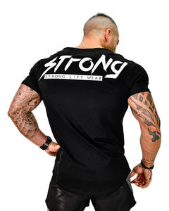 मांसपेशी कसरत भाइयों पुरुषों के खेल कपास टी-शर्ट लोचदार बास्केटबॉल त्वरित-शुष्क बास्केटबॉल शॉर्ट आस्तीन खिंचाव कपास - Product Image 6