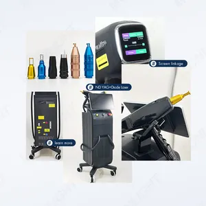 Best Selling 2 In 1 808nm Hair Removal Diode Laser Pico Laser Picosecond Nd Yag Machine Factory Price