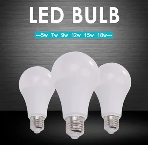 Led Bulb 9w High Quality Aluminum Led Bulb 5w 7w 9w 12w 15w 18w Led Bulb Light 220V E27 Led Bulb