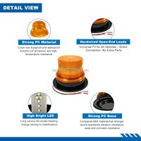 SG SG-SR4 DC10-110V 5W Luz Estroboscópica LED con Base Magnética IP67 CE UKCA ECE para Montacargas y Equipos de Construcción