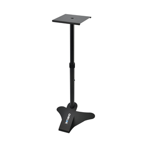 QUIK LOK BS/402 Adjustable Steel Near-Field Monitor Stand for <b>Musical</b> <b>Instruments</b> 5 Height Positions 23 cm Speaker Plate 5 Kg - Product Image 1