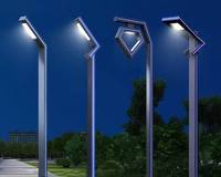 Lampadaire solaire LED IP65 personnalisé de 4, 5 ou 6 mètres, en aluminium, pour jardin, extérieur, éclairage paysager, alimenté en courant alternatif, pour parking