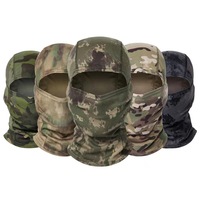 Cagoule tactique personnalisée imprimée, motif camouflage, logo, masque de sport extérieur pour la randonnée et le jogging, méthode d'impression numérique