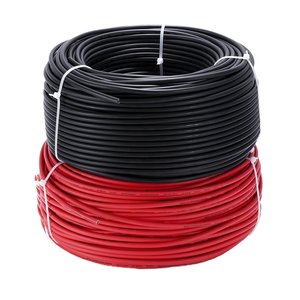 สายไฟโซลาร์เซลล์ XIONGISOLAR สำหรับสายไฟกันน้ำ IP67 ยาว 5 เมตร ขนาด 10AWG/6MM2 สายเคเบิลโซลาร์เซลล์ XLPE ฉนวนยางทองแดง ตัวนำไฟฟ้าขนาด 6 มม. - Product Image 1