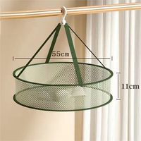 Hangend Gaas Net Opvouwbaar Voedsel Droogrek Visnet Mand Droger Voor Zaden Knoppen Fruit Groenten Kruiden Kleding