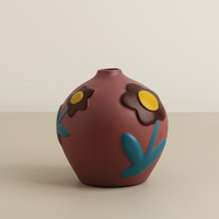 Nordic Morandi peint vase en céramique salon arrangement floral créatif accessoires pour la maison vase
