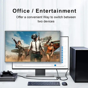 2x1 kim loại trường hợp chuyển đổi chuyển đổi 4K 60Hz hai chiều Video Splitter & Switcher 2-trong-1 cho <span class=keywords><strong>HDMI</strong></span> cho máy tính xách tay máy tính PS HDTV - Product Image 4