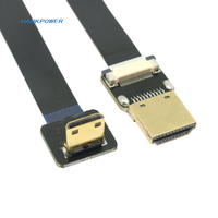 Caméra d'usine OEM FPV 4k HDM câble Mini HDTV vers HDTV FPC câble à Angle droit HDTV FPC câble plat souple