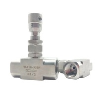 GOGO Micro vanne à pointeau de régulation 1/8 1/4 3/8 1/2 vanne à pointeau à filetage femelle en acier inoxydable 304 vanne d'échantillonnage de débit de régulation de gaz