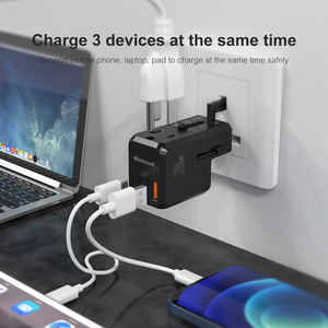 Wontravel thiết kế tuyệt vời xách tay Ổ cắm điện tường cắm 20W phí nhỏ nhất phổ Travel Adapter - Product Image 2