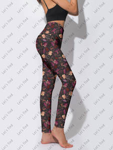 Nuovi Stili di <span class=keywords><strong>Leggings</strong></span> a Vita Alta con Controllo Pancia, Pantaloni da Yoga Senza Cuciture con Tasche, Abbigliamento Femminile Plus Size Personalizzato - Product Image 6