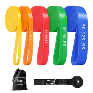 Ensemble de bandes de résistance personnalisées avec logo d'usine / Bandes élastiques en latex pour la musculation / Bandes d'exercice de fitness - Product Image 1