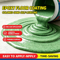 Système de revêtement de sol en résine époxy sur mesure pour surface en béton commercial