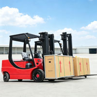 Montacargas Eléctrico de Servicio Pesado de 2, 3 y 5 Toneladas con Batería de Litio, Motor de CA de 60V y Cabina Completa para Almacenes Frigoríficos