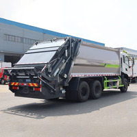 Camion compacteur hydraulique de collecte des déchets Dongfeng 6x4 25 tonnes, moteur diesel Euro 6, transmission manuelle, pour déchets commerciaux