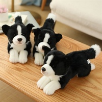 Personnalisé de luxe mignon chien En Peluche 30CM Mignon Simulation Chiot Enfants Poupées Bouclés Chien En Peluche Logo Personnalisé En Peluche Pour les enfants