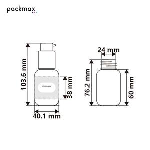 Custom 45ml PET Round Shoulder <b>Pump</b> <b>Bottle</b> for Sunscreen Primer Serum - Foundation Liquid Cosmetic Container - Product Image 4