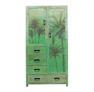 Muebles de salón rústicos de madera recuperada industrial Armario y mueble de dormitorio Almirah Producto de calidad premium - Product Image 1