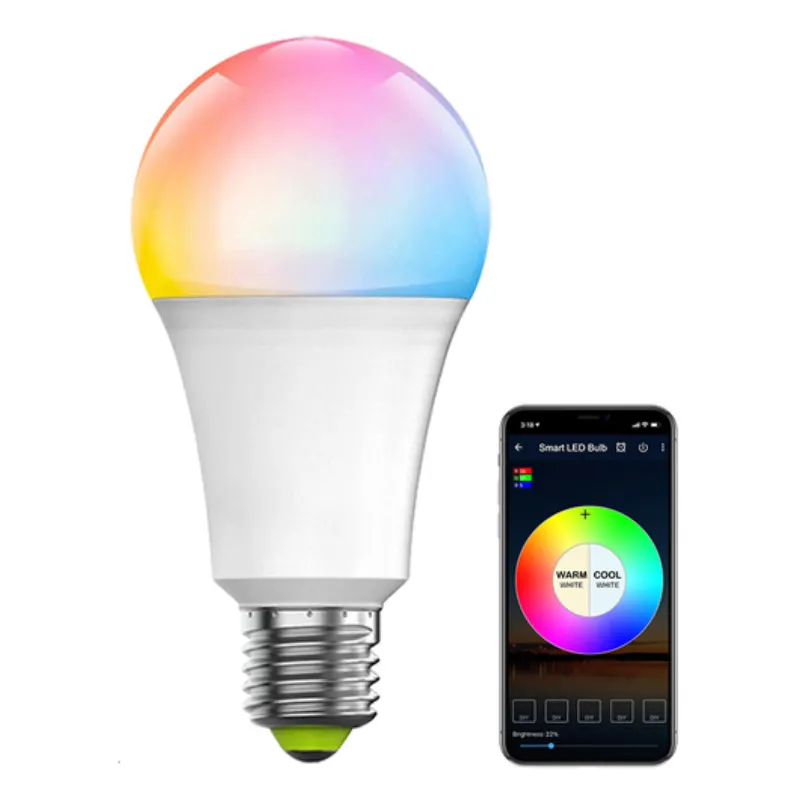 Smart Light Bulbs Color Changing Mesh Smart Bulbs Dimmable LED Bulb A19 E26 Multicolor High Brightness 5W 7W