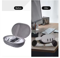Étui rigide portable de qualité supérieure pour Meta Quest 3 VR-Sac de voyage avec intérieur en feutre personnalisé et poches pour accessoires
