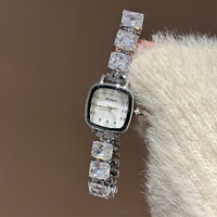 Montre-bracelet de luxe pour femme, nouvelle collection, montre personnalisée en cuivre, bracelet en acier inoxydable, alliage carré, tendance
