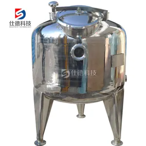 New Design Sanitary Chemical Industrial Bacteria Fermentation Mixing mixer storage and heating liquid sauce Biology Tank