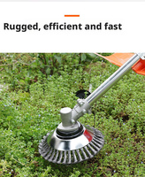 Tête de débroussailleuse en fil d'acier Disque de roue universel pour tondeuse à gazon Outil de coupe d'herbe efficace