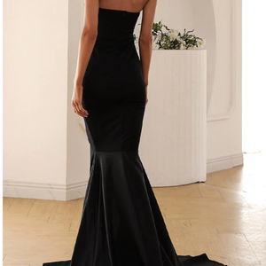 Abiti da Sera Lunghi Sexy Senza Spalline con <span class=keywords><strong>Spacco</strong></span> <span class=keywords><strong>Laterale</strong></span> per Feste e Balli di Gala - Product Image 3