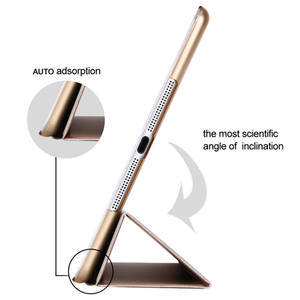 Pour <span class=keywords><strong>iPad</strong></span> 9.7 2018 2017 Étui Magnétique En cuir PU Couverture Intelligente pour <span class=keywords><strong>iPad</strong></span> 5 6 Air 1 2 5th 6th Génération Avec Veille Automatique - Product Image 3