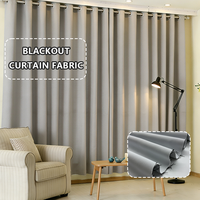 Tissu de rideau occultant uni en satin tissé 100 % polyester teint en fil, de haute qualité, pour salon et hôtel, fourni directement par l'usine