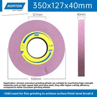 Meule pour rectifieuse plane M7130, 355x127x40mm, à refroidissement par eau, pour matériaux durs traités thermiquement, cercle extérieur, Chine