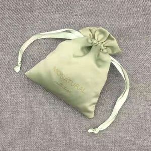 Recyclable Silk Wig <b>Bags</b> Custom Logo Hair Packaging Satin Storage <b>Bag</b> for <b>Gift</b> Use - Product Image 4